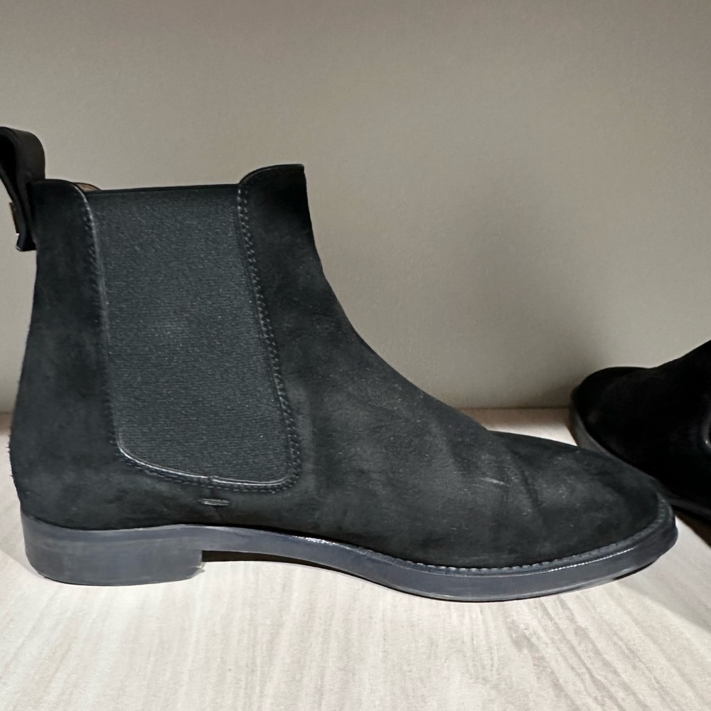 Stuart Weitzman Suede Chelsea Boots - Picture 6 of 11